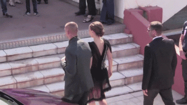 Gif - Natalie Portman Sheer Dress Cannes 2015