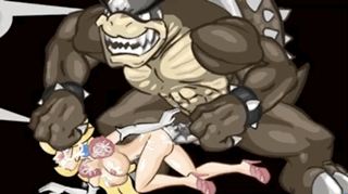 Gif - Princess Peach gets filled in the ass