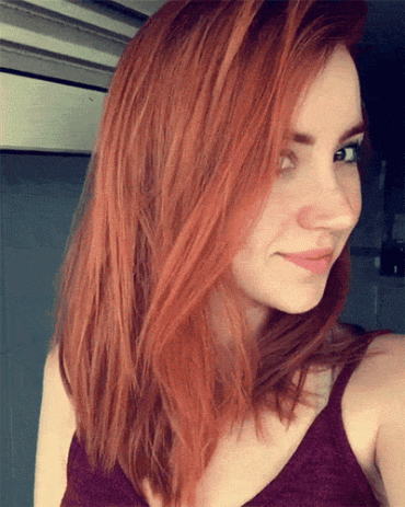Gif - sexy redhead