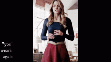 Gif - Supergirl - Trying New Suit Scene (uncut)