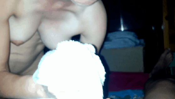 Gif - A good submissive woman always cleans the cock after dirty anal.