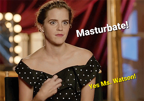 Gif - Emma Watson want you to masturbate for her. Please your Ms. Watson!! Emma Watson JOI. Emma watson gif. Emma watson jerk off instruction JOI.