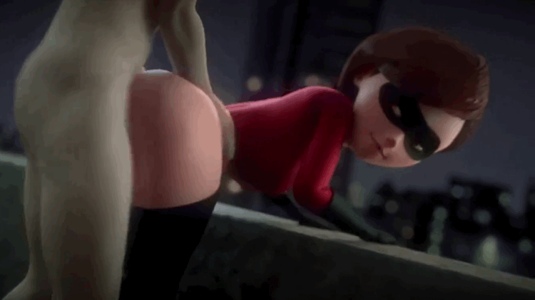 Gif - Mrs. Incredible’s way of dealing with villains