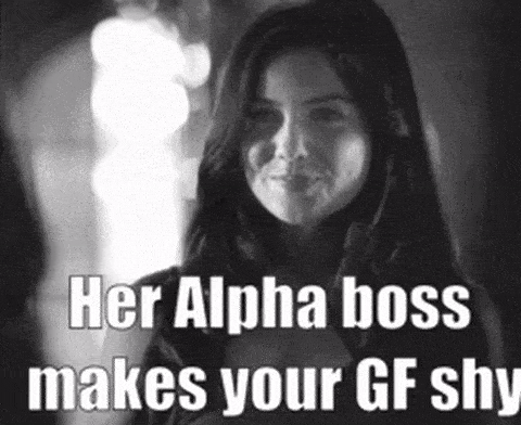 Gif - My GF was no match for her alpha bully boss