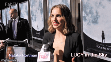 Gif - Natalie Portman -Lucy In The Sky Premiere IV
